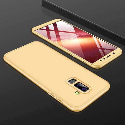 Galaxy A6 Plus 2018 Kılıf Zore Ays Kapak Gold
