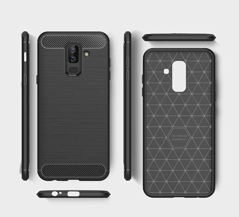 Galaxy A6 Plus 2018 Kılıf Zore Room Silikon Kapak Lacivert