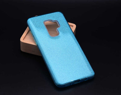 Galaxy A6 Plus 2018 Kılıf Zore Shining Silikon Mavi