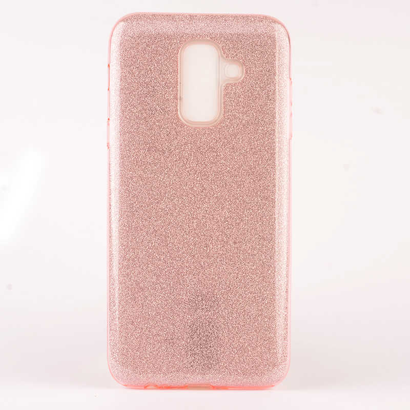 Galaxy A6 Plus 2018 Kılıf Zore Shining Silikon Pembe