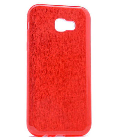 Galaxy A7 2017 Kılıf Zore Shining Silikon Gold