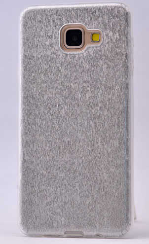 Galaxy A7 2017 Kılıf Zore Shining Silikon Gümüş