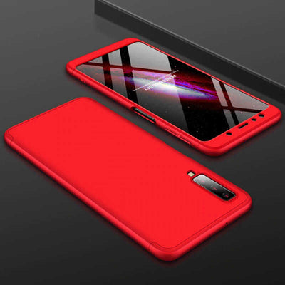 Galaxy A7 2018 Kılıf Zore Ays Kapak Kırmızı
