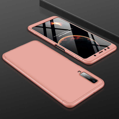 Galaxy A7 2018 Kılıf Zore Ays Kapak Rose Gold