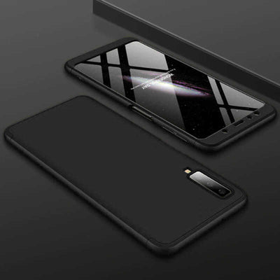 Galaxy A7 2018 Kılıf Zore Ays Kapak Siyah