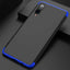 Galaxy A7 2018 Kılıf Zore Ays Kapak Siyah-Mavi