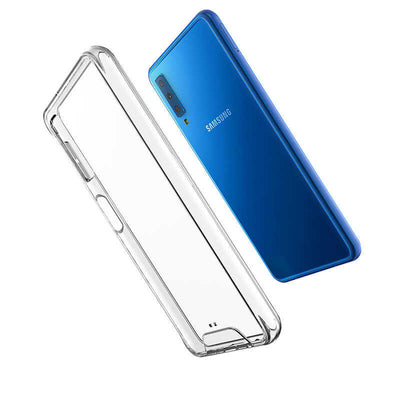 Galaxy A7 2018 Kılıf Zore Gard Silikon Renksiz