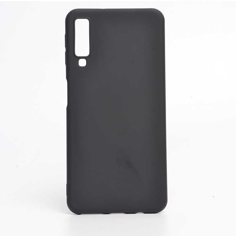 Galaxy A7 2018 Kılıf Zore İnci Silikon Siyah