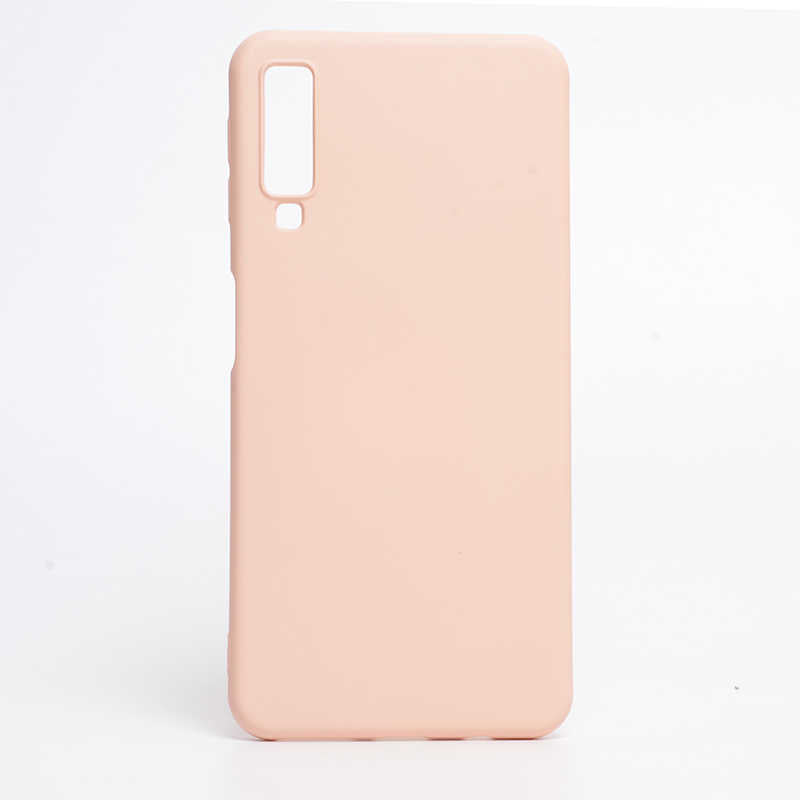 Galaxy A7 2018 Kılıf Zore İnci Silikon Pembe