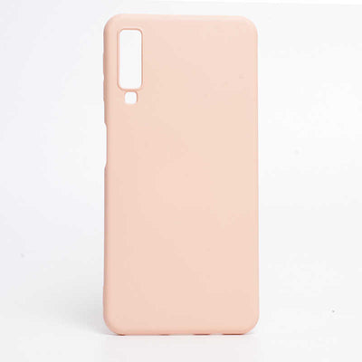 Galaxy A7 2018 Kılıf Zore İnci Silikon Pembe