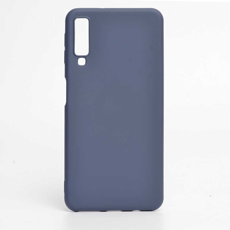 Galaxy A7 2018 Kılıf Zore İnci Silikon Lacivert