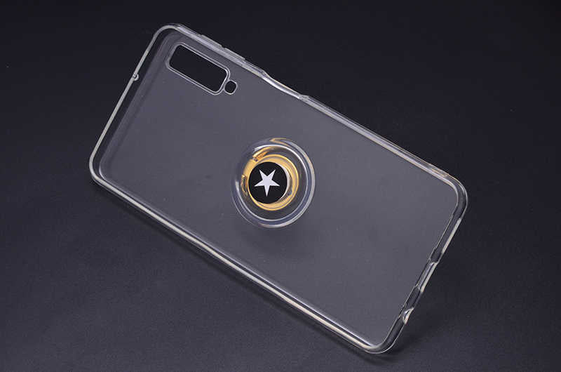 Galaxy A7 2018 Kılıf Zore Les Silikon Siyah