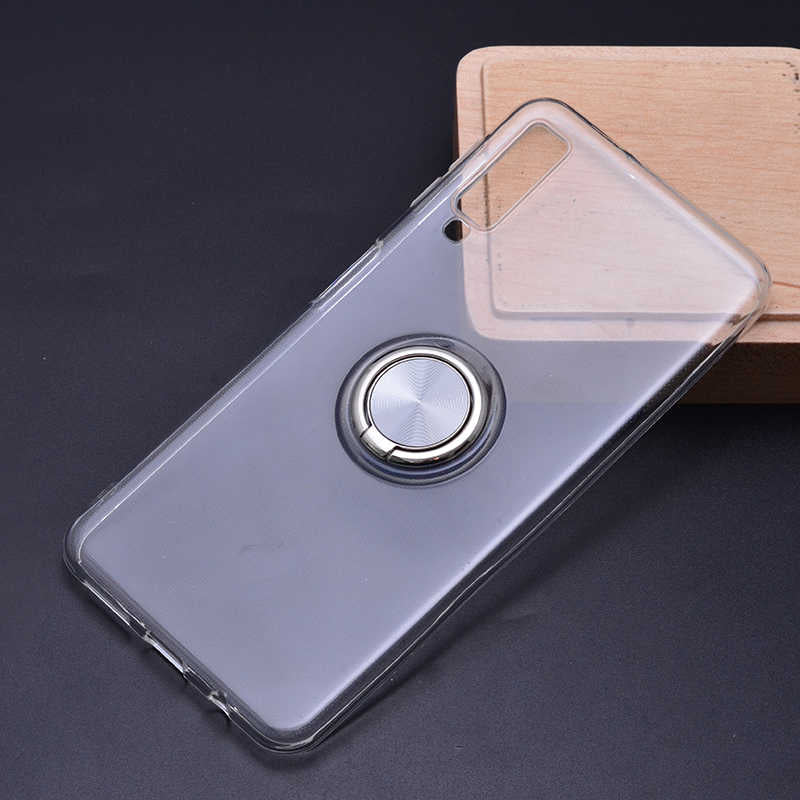 Galaxy A7 2018 Kılıf Zore Les Silikon Gri