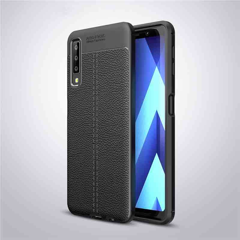Galaxy A7 2018 Kılıf Zore Niss Silikon Kapak Gri