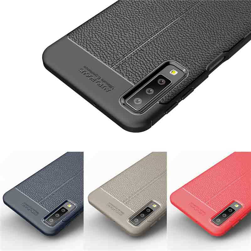 Galaxy A7 2018 Kılıf Zore Niss Silikon Kapak Gri