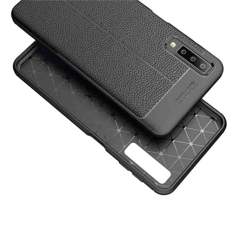 Galaxy A7 2018 Kılıf Zore Niss Silikon Kapak Gri