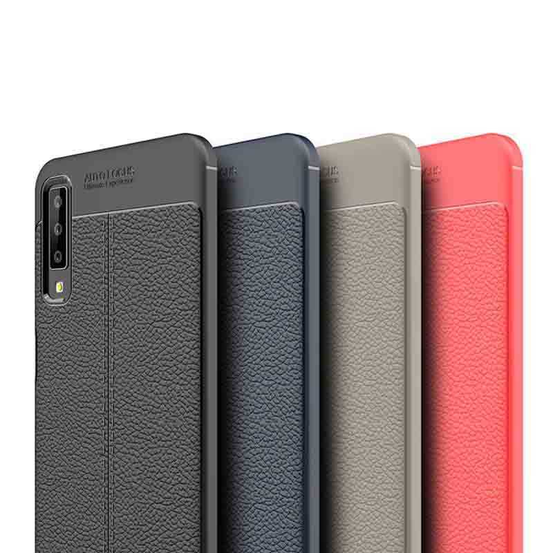 Galaxy A7 2018 Kılıf Zore Niss Silikon Kapak Gri