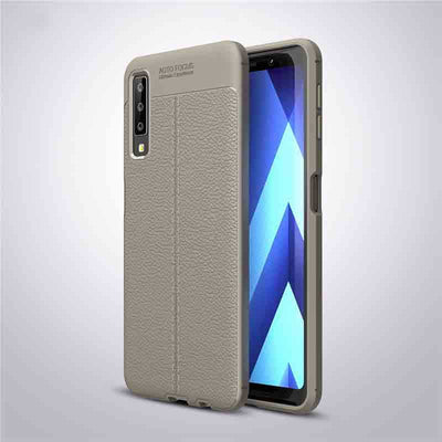 Galaxy A7 2018 Kılıf Zore Niss Silikon Kapak Gri