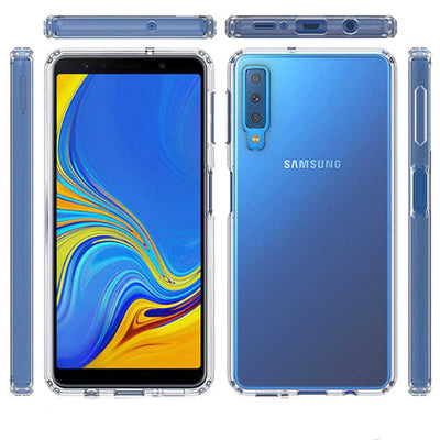 Galaxy A7 2018 Kılıf Zore Nitro Anti Shock Silikon Renksiz