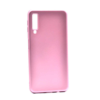 Galaxy A7 2018 Kılıf Zore Premier Silikon Kapak Rose Gold
