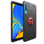 Galaxy A7 2018 Kılıf Zore Ravel Silikon Kapak Siyah-Mavi