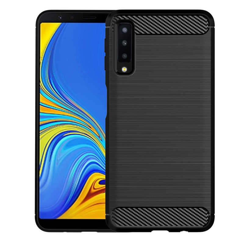 Galaxy A7 2018 Kılıf Zore Room Silikon Kapak Gri