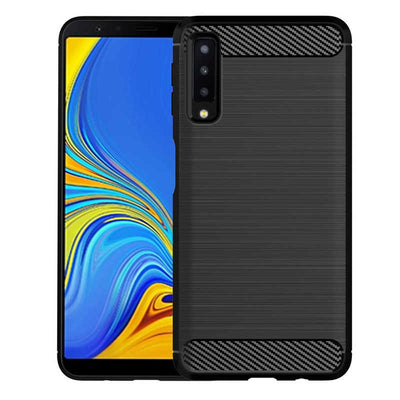 Galaxy A7 2018 Kılıf Zore Room Silikon Kapak Gri