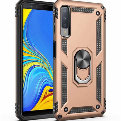Galaxy A7 2018 Kılıf Zore Vega Kapak Gold