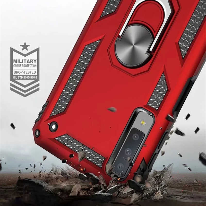 Galaxy A7 2018 Kılıf Zore Vega Kapak Gri