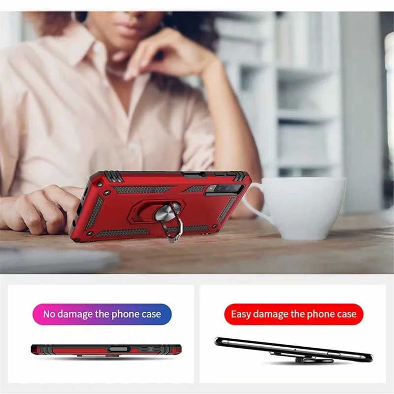 Galaxy A7 2018 Kılıf Zore Vega Kapak Kırmızı