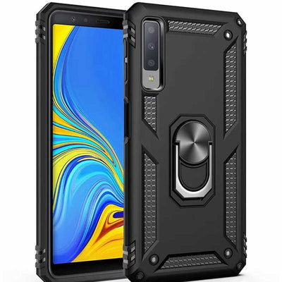 Galaxy A7 2018 Kılıf Zore Vega Kapak Siyah