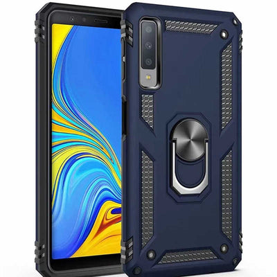 Galaxy A7 2018 Kılıf Zore Vega Kapak Mavi