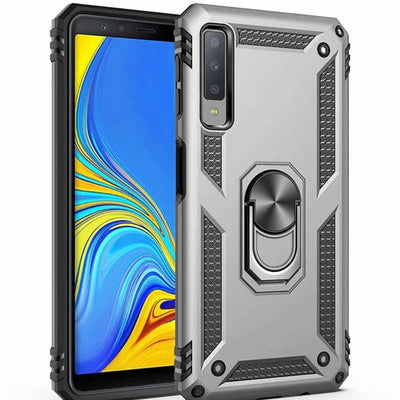 Galaxy A7 2018 Kılıf Zore Vega Kapak Gri