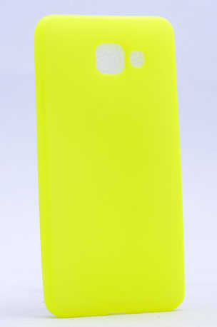 Galaxy A7 2016 Kılıf Zore Premier Silikon Kapak Sarı