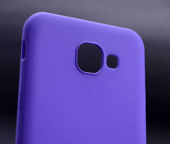 Galaxy A7 2016 Kılıf Zore Premier Silikon Kapak Saks Mavi