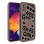 Galaxy A70 Kılıf Kamera Korumalı Baskılı Arka Yüzey Zore Klas Kapak Koyu Kahve