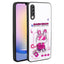 Galaxy A70 Kılıf Parlayan Kabartmalı İkonik Figürlü Zore Amas Silikon Kapak Mor