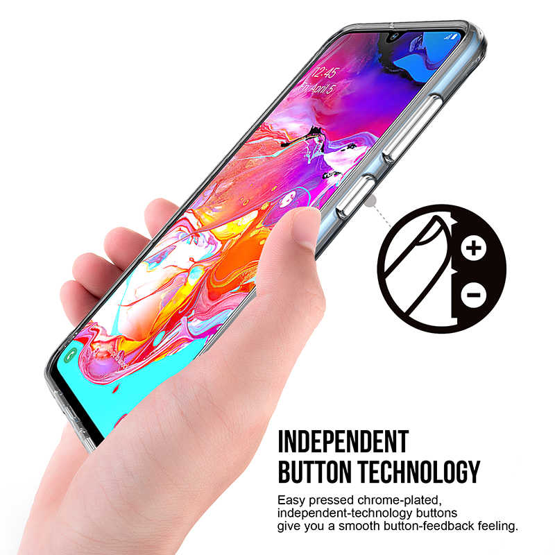 Galaxy A70 Kılıf Zore Gard Silikon Renksiz