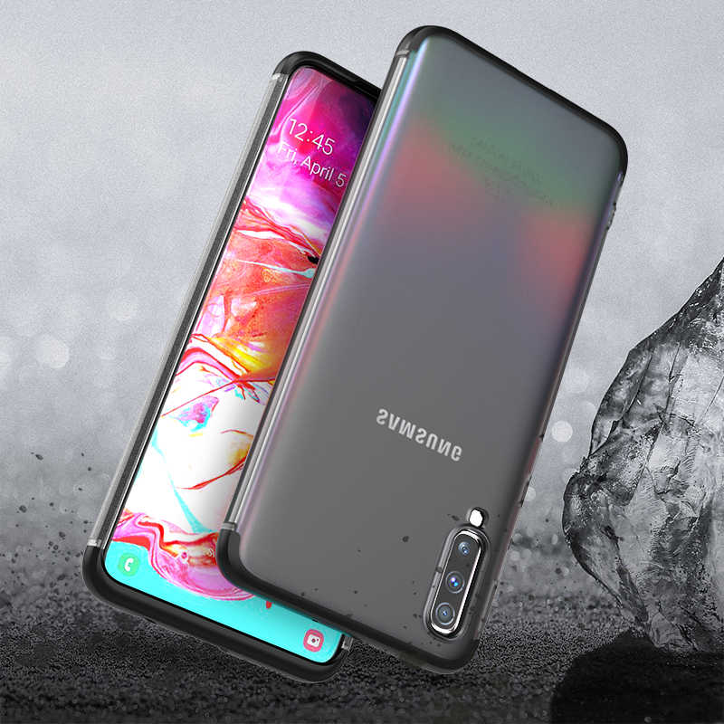 Galaxy A70 Kılıf Zore Nili Kapak Mavi