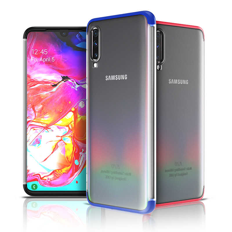 Galaxy A70 Kılıf Zore Nili Kapak Mavi