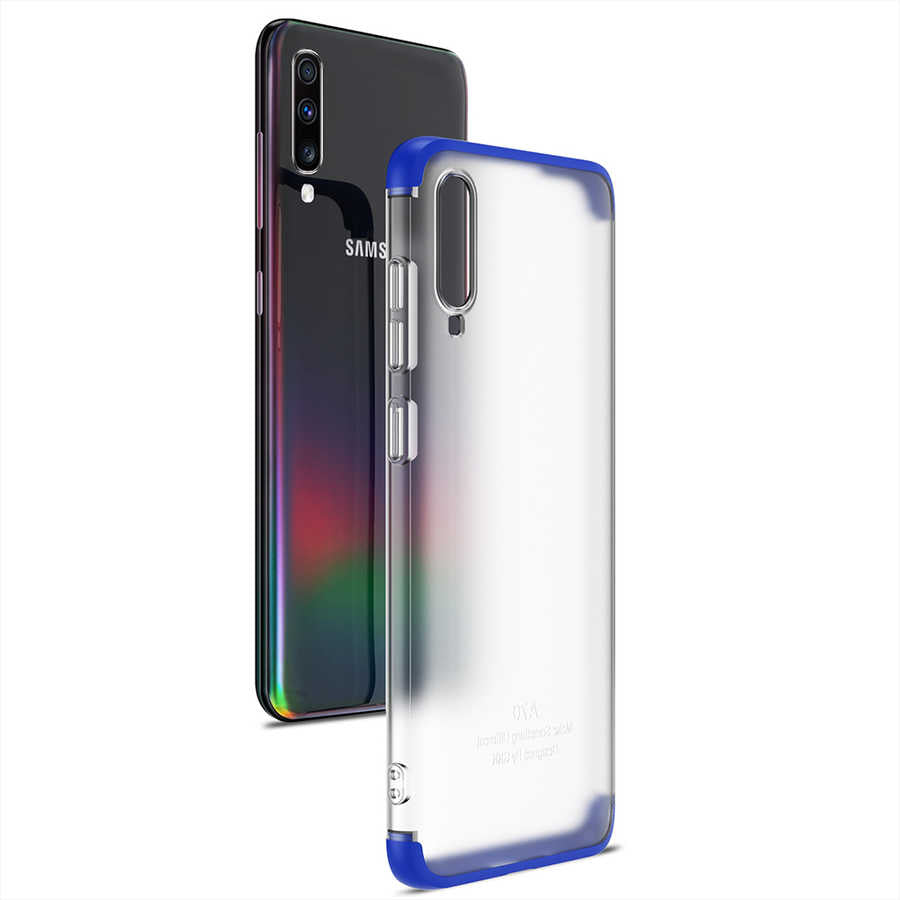 Galaxy A70 Kılıf Zore Nili Kapak Mavi