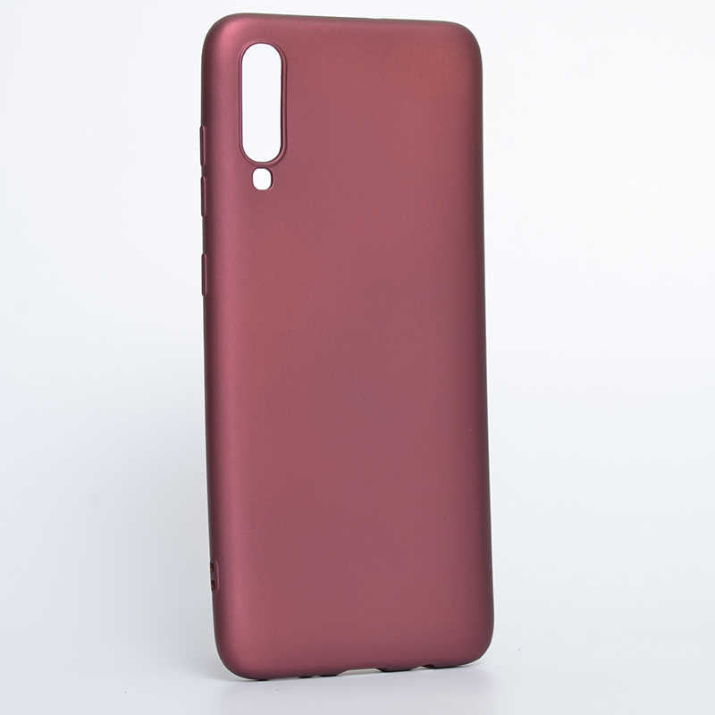 Galaxy A70 Kılıf Zore Premier Silikon Kapak Mürdüm