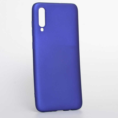Galaxy A70 Kılıf Zore Premier Silikon Kapak Saks Mavi