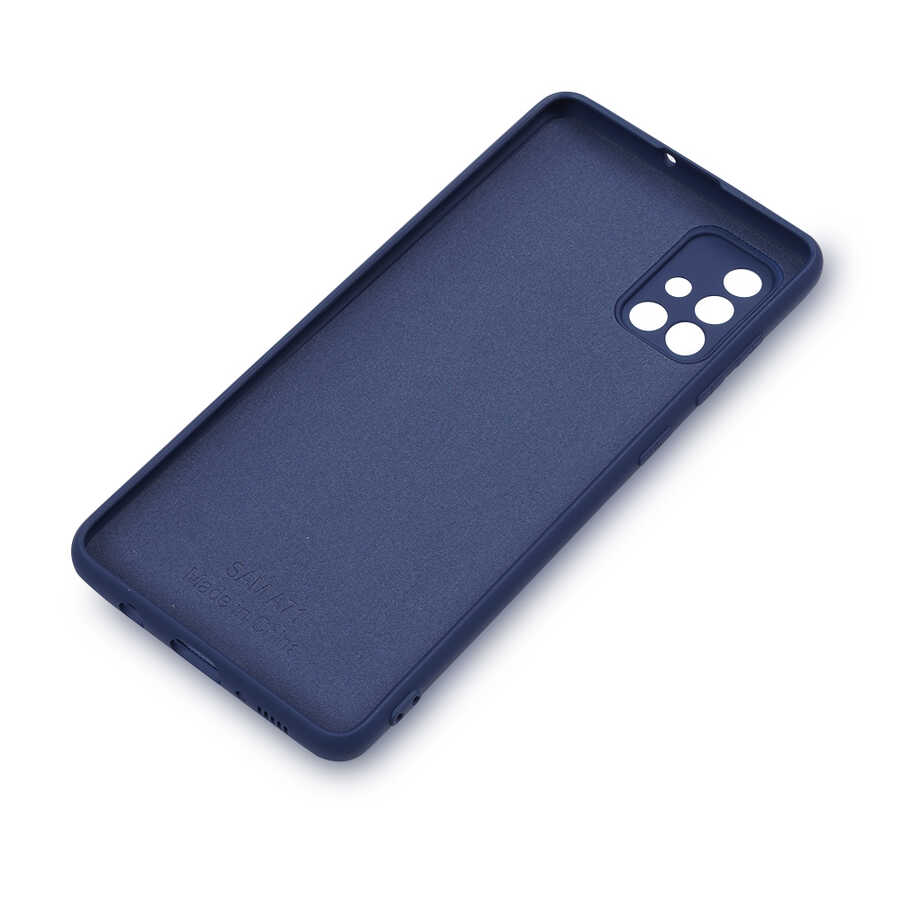 Galaxy A71 Kılıf Zore Mara Lansman Kapak Lacivert