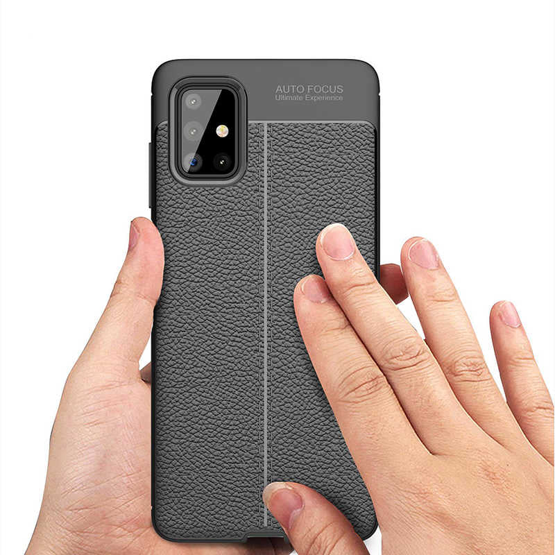 Galaxy A71 Kılıf Zore Niss Silikon Kapak Siyah