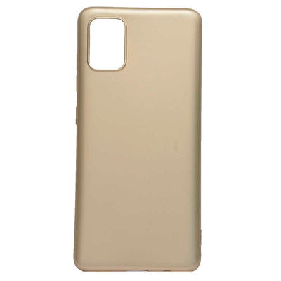 Galaxy A71 Kılıf Zore Premier Silikon Kapak Gold