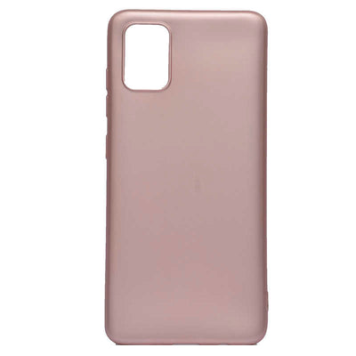 Galaxy A71 Kılıf Zore Premier Silikon Kapak Rose Gold