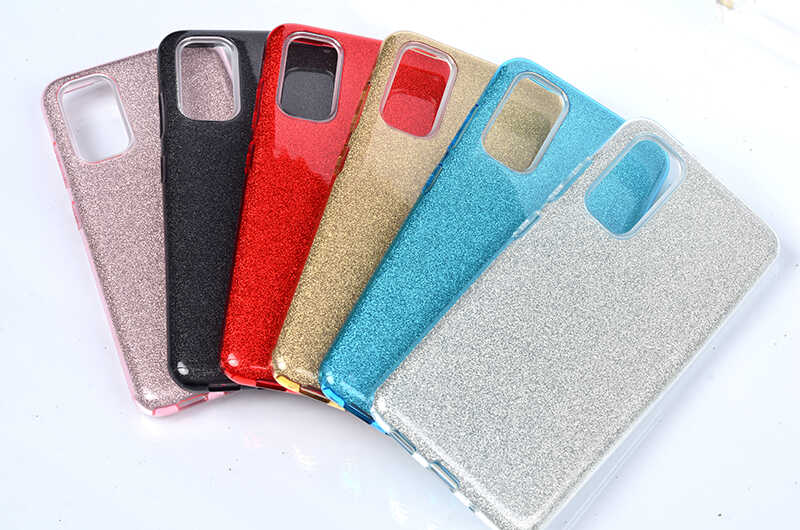 Galaxy S20 Kılıf Zore Shining Silikon Gri