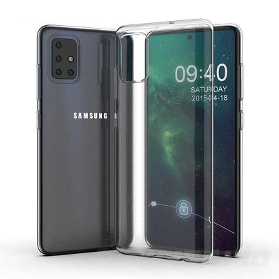 Galaxy A71 Kılıf Zore Süper Silikon Kapak Renksiz