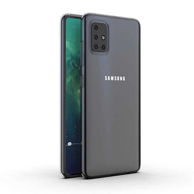 Galaxy A71 Kılıf Zore Süper Silikon Kapak Renksiz